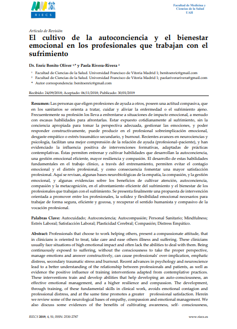 Estrategias para la detección, exploración  y atención del sufrimiento en el pacient